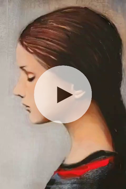 ArteDiAlina.com painting: Young Monalisa and the bird